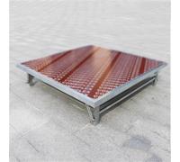 Home Portable Stage Platform, steel, Compact Stage Platform with Folding Adjustable Legs, Performance Deck, for Band Events Drums Concerts Bars, 3.3/4/4.2ft(100 * 150 * 30cm)
