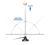 Home Radio Antenna FM/AM Antenna DAB Digital Antenna Large Suction Cup Digital TV Trolley Antenna