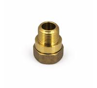 Home Range 10X 1/4" X 1/4" Brass Nipple Taper Thread Bsp Male Connector Adaptor For Air Water Gas Systems