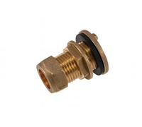 Home Range 15mm Brass Flanged Tank Connector - Heavy Duty