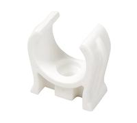 Home Range 15mm Single Snap-In Open Pipe Clip White Plastic Support Bracket For Securing Plumbing Pipe Runs For Basic Pipe Use