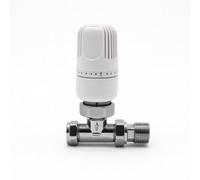 Home Range 15mm Straight Westherm Classic Thermostatic Radiator Valve (Trv) - Single - White