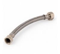 Home Range 15mm X 3/4" X 50Cm Flexible Tap Connector - Stainless Steel Braided Hose For Secure Water Connections In Plumbing