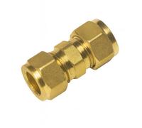 Home Range 15mm X 8mm Compression Coupler - Dzr Brass Reducing Straight Pipe Fitting J603