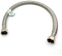 Home Range 1X 1/2" X 1/2" Bsp (500mm Long) Wras Approved Flexible Tap Connector Flexi Pipe (10mm Inner Bore) For Bathroom, Kitchen, Boilers