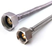 Home Range 1X 3/4" X 1/2" Bsp (500mm Long) Wras Approved Flexible Tap Connector Flexi Pipe For Bathroom, Kitchen, Boilers