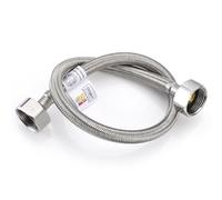 Home Range 1x 500mm BSP 3/4" x 1/2" Stainless Steel Hose | WRAS Approved | High Pressure 10 Bar Braided Flexible Hose | Plumbing Connector for Kitchen, Bathroom & Boiler | Durable, Corrosion-Resistant
