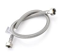 Home Range 1x WRAS Approved Flexible Pipe 1/2 x 1/2 BSP (600mm | 4 Lengths Available) Fitting for Bathroom, Kitchen, Toilet Taps - Durable, Leak-Free, High-Pressure Hot and Cold Water Connector
