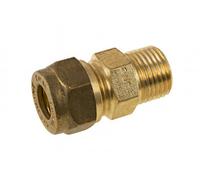 Home Range 22mm X 1/2" C X Mi Coupling J600 (Dzr) - Brass Compression Fitting, Copper To Male Iron Connector, Corrosion-Resistant