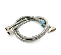 Home Range 2X 15mm Compression X 1/2" Bsp (500mm Long) Flexible Tap Connector Flexi Pipe For Bathroom, Kitchen, Boilers (Comes In 7 Lengths)