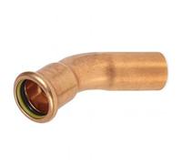 Home Range 2X 22mm 45 Degrees Street Elbow Press Gas Pipe Fitting - Compact Directional Connector
