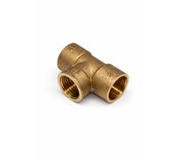 Home Range 2X 22mm X 22mm X 1/2" Brass Branch Reducing Tee Compression X Compression X Female Bsp Ef3 Bg