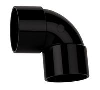 Home Range 2X 56mm 92 Degree Solvent Weld Bend Black Plastic Waste Pipe Elbow
