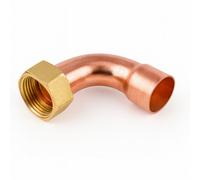 Home Range 2X Westco 22 X 3/4" Bent Tap Connector Ef63 - Dzr Brass And Copper Fitting, Compression X Female Iron, 90 Degrees Bend