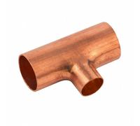 Home Range 2X Westco 28mm X 28mm X 15mm Reducing Tee Ef25 - Copper End Feed Fitting For Connecting Mixed Pipe Sizes In Plumbing Systems
