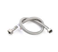 Home Range 500mm WRAS Approved 3/8 x 1/2 |2 Lengths| Flexi Flexible Connector Hose Pipe Stainless Steel Braided Pipe Connector with 1/2" Female BSP to 3/8" Female BSP, 10 Bar Pressure, 90°C Temp
