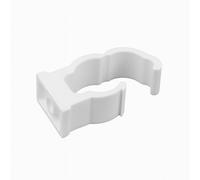 Home Range 50X 15mm Westco Single Hinged Pipe Clip - Secure Plastic Pipe Support For Plumbing, Heating & Water Systems
