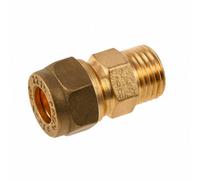 Home Range 5X 10mm X 1/4" Compression X Male Iron Coupling J600 Dzr Brass - Corrosion-Resistant Plumbing Fitting Connector