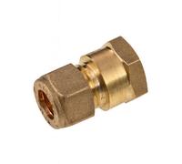 Home Range 5X 10mm X 3/8" Compression X Female Iron Coupling - Brass Pipe Fitting