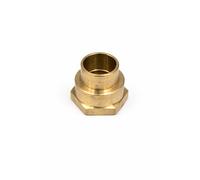 Home Range 5X 15mm X 1/2" Female Iron Brass Straight Adaptor Compression To Copper Pipe Plumbing Fitting