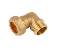 Home Range 5X Westco 10mm X 3/8" Brass Compression Elbow C X Mi - Male Iron 90 Degrees Pipe Fitting Connector