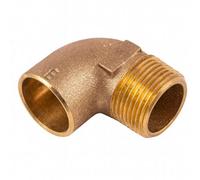 Home Range 5X Westco 15mm X 1/2" C X Mi Elbow - Brass Compression Elbow For Copper Pipe To Male Thread Connection