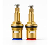 Home Range 8/24 Ceramic Disc Tap Valves Pair - Hot & Cold Replacement Insert Cartridges For Bathroom And Kitchen Taps