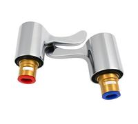 Home Range 8/24 Chrome Tap Handle & Valve Reviver Kit, Replacement Pair For Mixer Taps