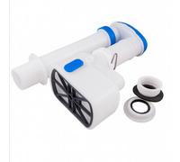 Home Range 9 1/2" Metro Three Part Toilet Syphon Dual Flush Adjustable Height Replacement Cistern Syphon With Seal And Washer Set