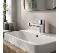 Home Range Bute Mono Basin Mixer Chrome - Sl urable, High-Quality Finish, Easy To Install For Contemporary Basin Installations