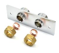 Home Range Chrome Bidet Wall Plate - Wall Mounted Douche Fixing Bracket Back Plate Kit - Standard Universal Fittings Included