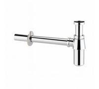 Home Range Classic Bottle Trap 35mm - Chrome Finish - Brass Basin Waste Trap - Adjustable Outlet Pipe