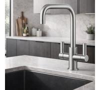 Home Range Clever Alpina Right Two Handle Kitchen Tap - Chrome Finish