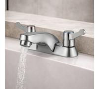 Home Range Clever Araya Mercia Qt Bath Filler Tap Chrome - Dual Lever - Durable Brass Body - Easy Installation