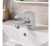 Home Range Clever Araya Mercia Qt Mono Basin Mixer Chrome - Solid Brass Tap, Single Lever Control, Durable Polished Finish