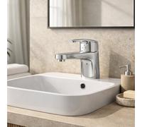 Home Range Clever Araya Mercia Urban Mono Basin Mixer Tap Chrome - Single Lever - Modern Design - Durable Brass Construction