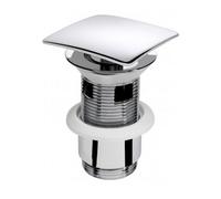 Home Range Cw2 Square Basin Click Waste Chrome Finish Slotted Design For Modern Bathroom Basins Easy To Use And Install