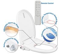 Home Range D Shape Smart Bidet Toilet Seat (Remote Controlled) With Adjustable Temperature Warm Air Dryer, Heated Seat & Sprayer