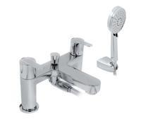 Home Range Exstasy Statement Bath & Shower Mixer Chrome - Dual Lever, Premium Handset Kit
