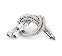 Home Range Flexible Tap Connector Pair M10 x 1/2" BSP | 500mm Braided Stainless Steel Flexi Hose for Monobloc Kitchen & Basin Mixer Taps | WRAS Approved | Pack of 2 | 9 Lengths Available