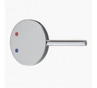 Home Range Hd124 Chrome Tap Handle - Round Lever Replacement For Mixer & Basin Taps (Hot/cold Indicator)