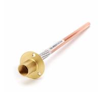 Home Range Hose Union Back Plate With 600mm Copper Tube For Wall Mounted Tap, Appliance And Utility Water Connections