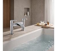 Home Range Iona Chrome Bath Filler Tap With Shower Diverter, Solid Brass Body