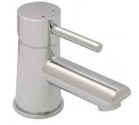 Home Range Kiso Mini Mono Basin Mixer Chrome - Compact Single Lever Bathroom Tap With Brass Body And Polished Finish