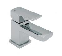 Home Range Laja Mini Mono Basin Mixer Tap Chrome - Compact Bathroom Mixer, Solid Brass Body, Single Lever Control