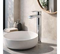 Home Range Lamina Tall Mono Basin Mixer Chrome - Sleek, Modern Design, Durable, High-Quality Chrome Finish For Basin Installation