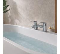 Home Range Lujo Chrome Bath Shower Mixer With Diverter, Switch Between Bath And Shower
