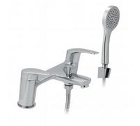Home Range Lujo Chrome Statement Bath & Shower Mixer Chrome - Premium Handset Kit