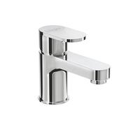 Home Range Osmore Mini Mono Basin Mixer Tap Chrome - Compact Single Lever Bathroom Basin Mixer, Solid Brass With Chrome Finish