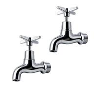 Home Range Performa Luxury Basin Mixer Chrome - Heritage Crosshead Design